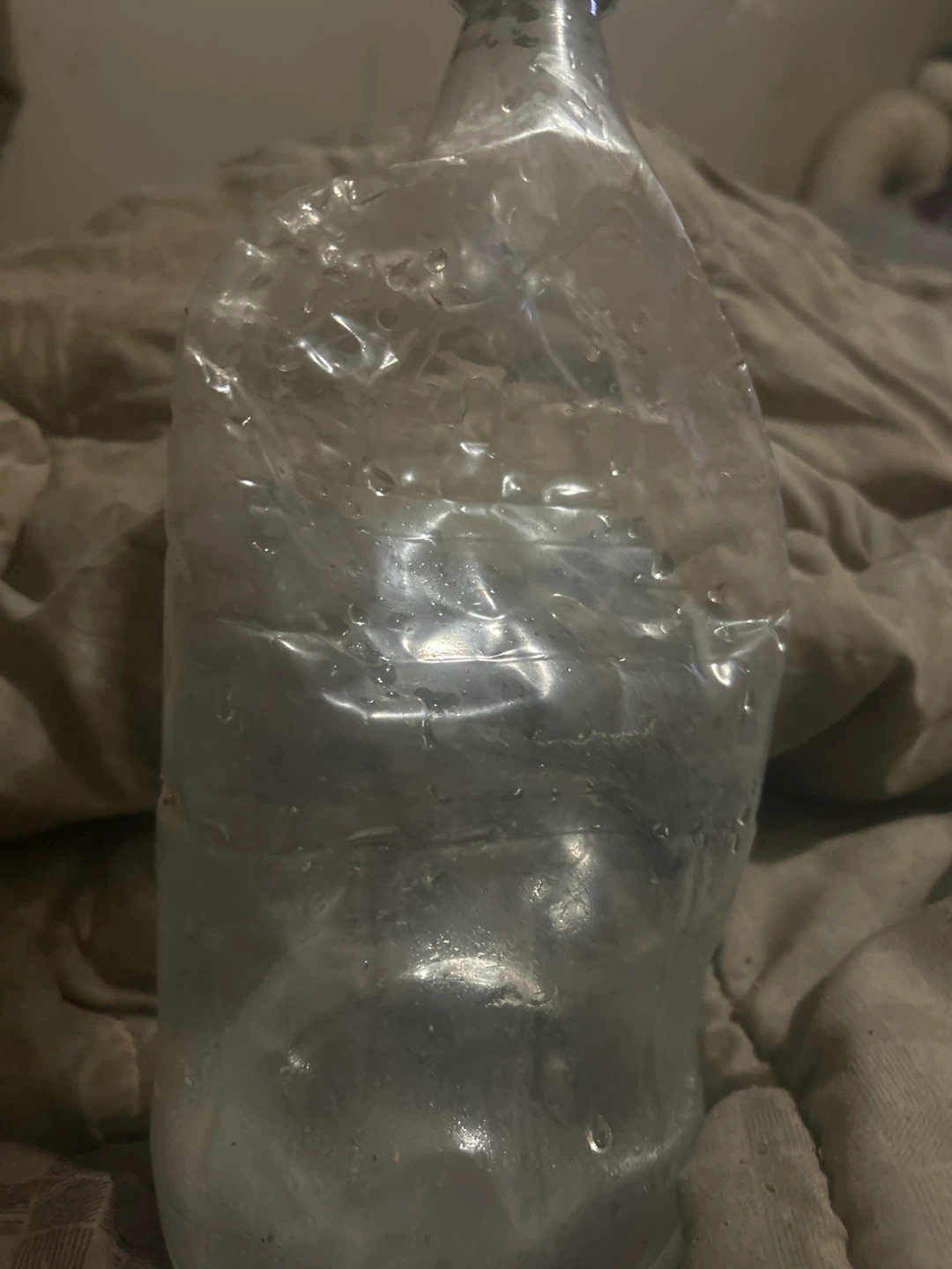 Clear plastic bottle