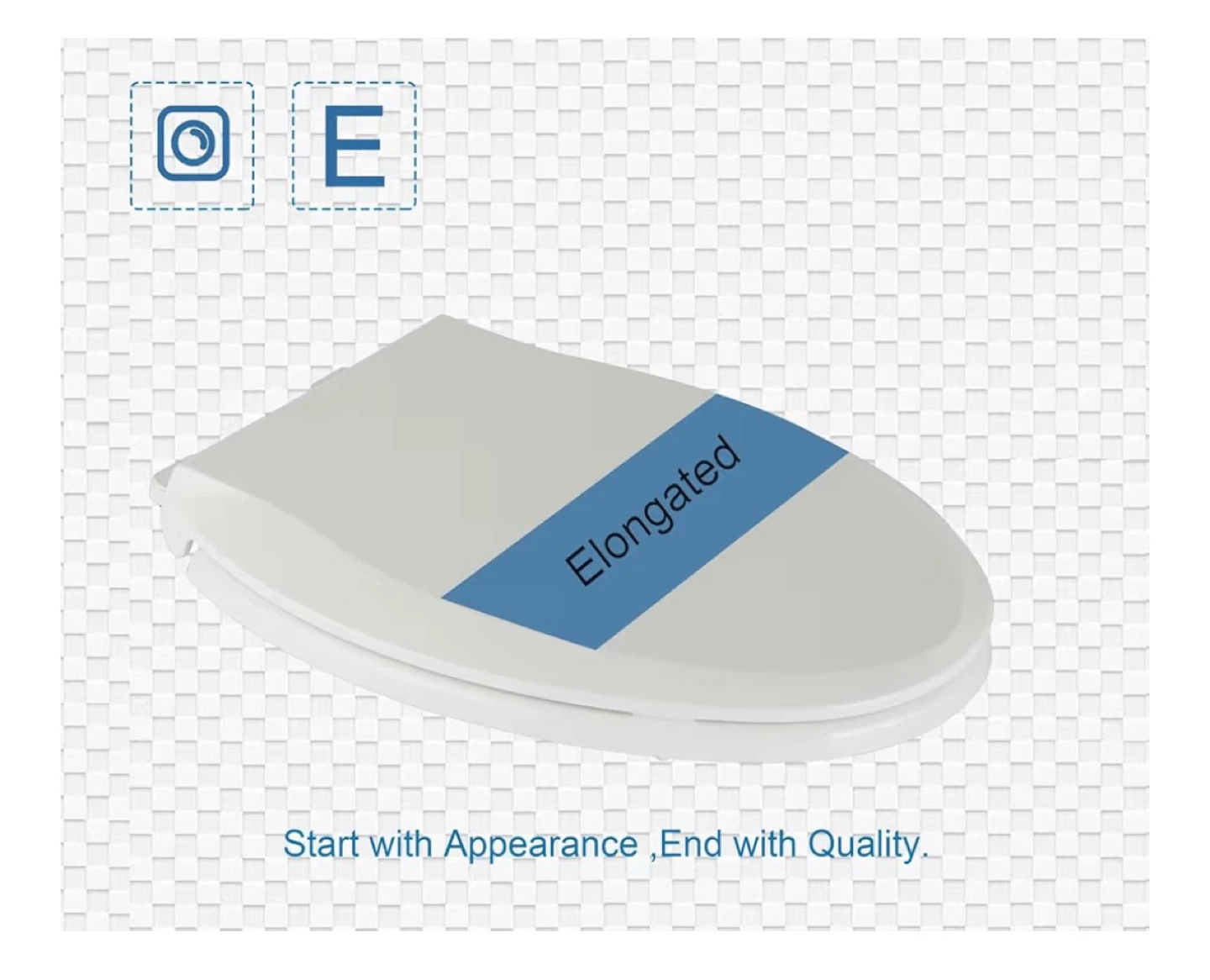 Elongated Toilet Seat with Slow Close and Never Loosens Feature - photo 5