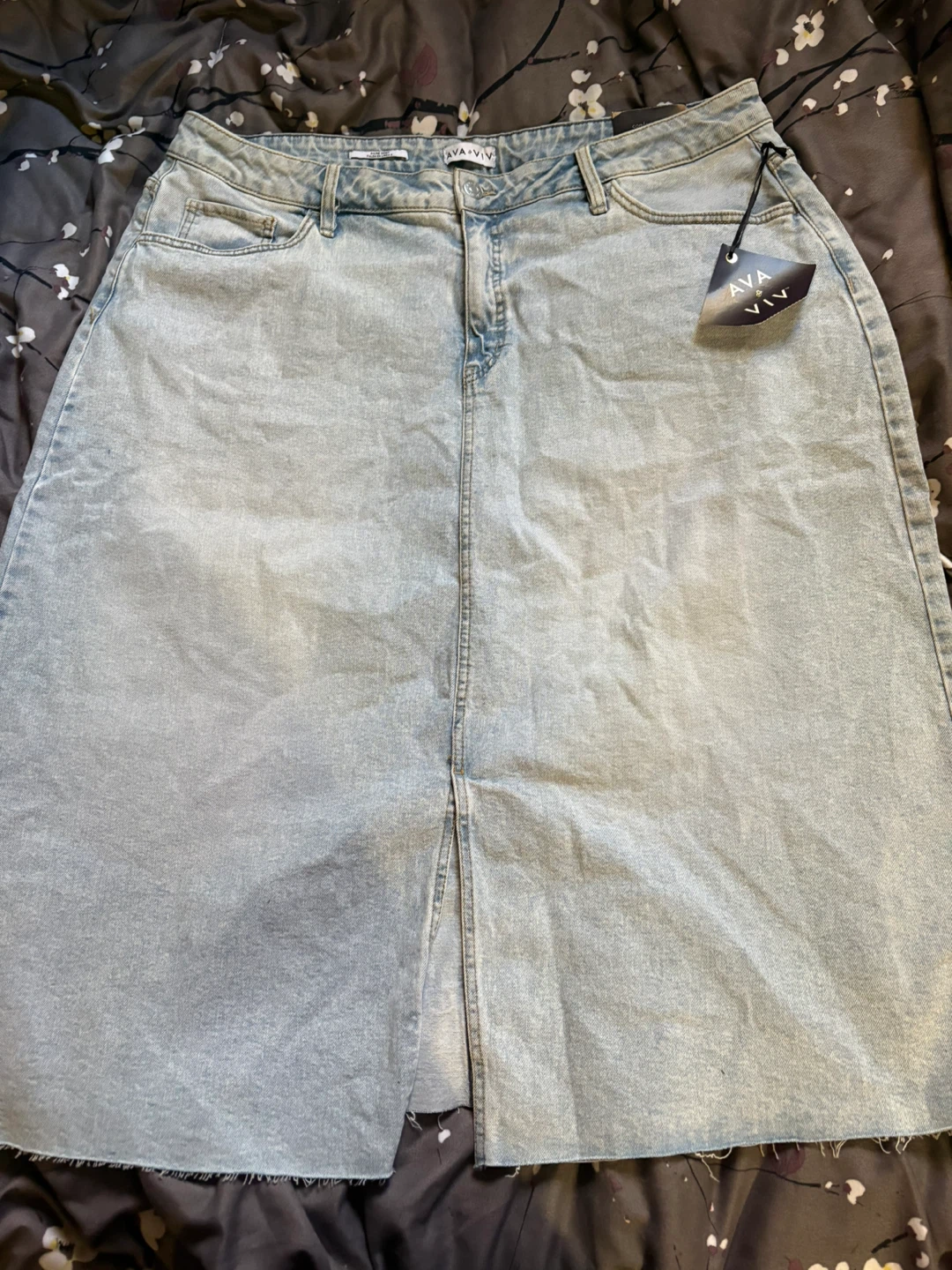 Denim Skirt - Light Wash