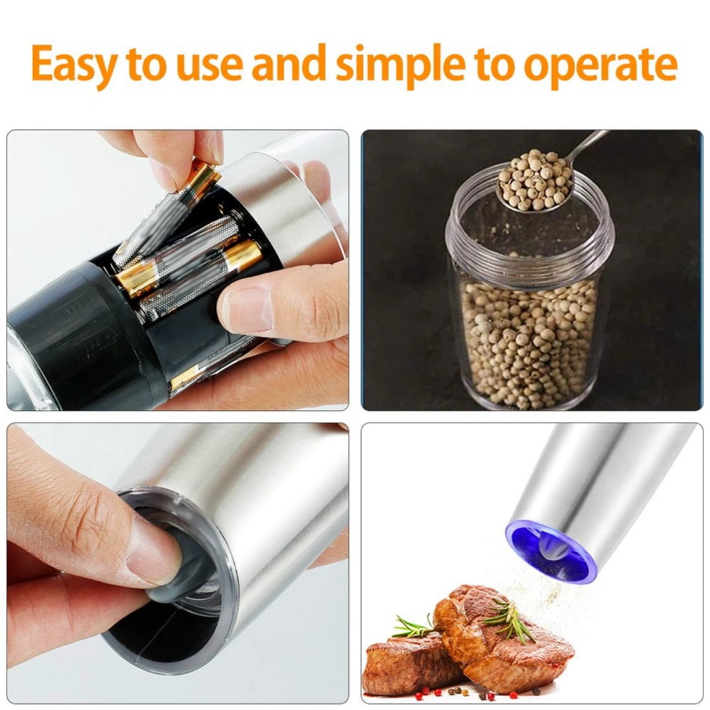 Gravity Electric Salt & Pepper Mill Set - photo 3
