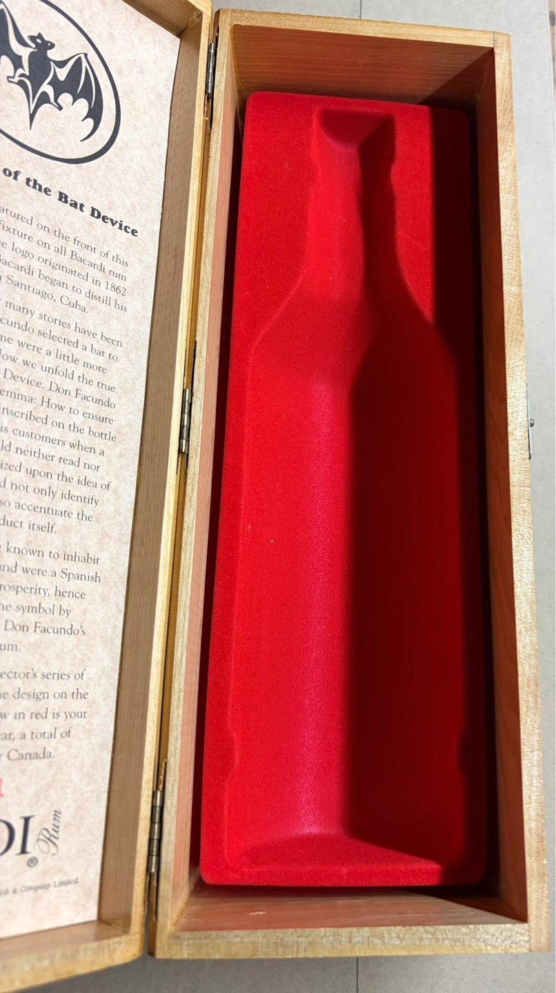13” Bacardi Collector's Series Wooden Gift Box - photo 4