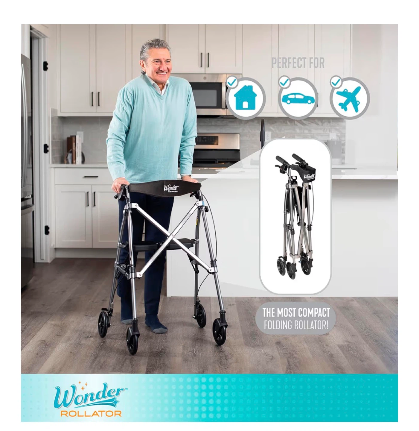 Wonder Rollator Walker with Seat - photo 2