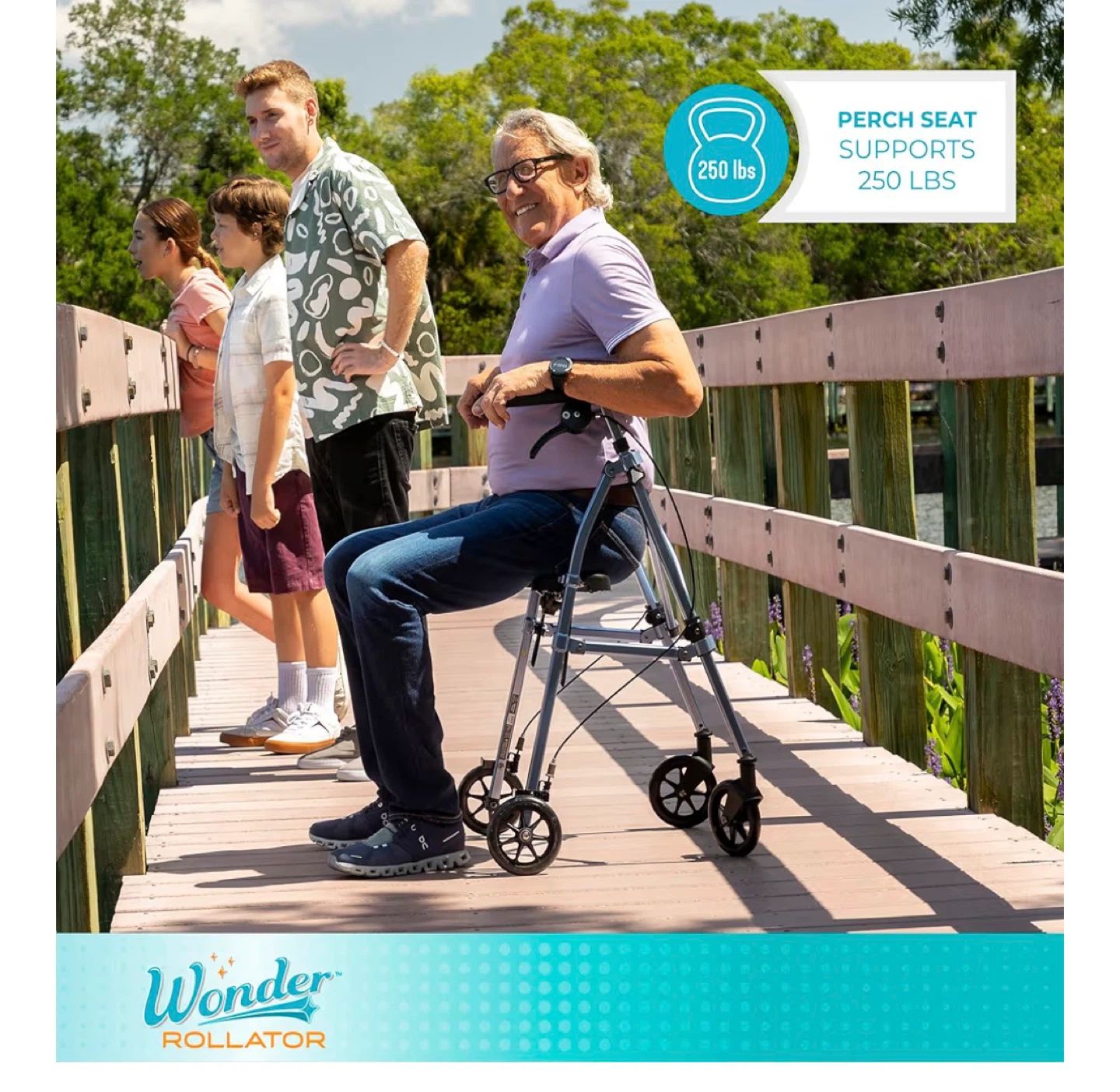 Wonder Rollator Walker with Seat - photo 4