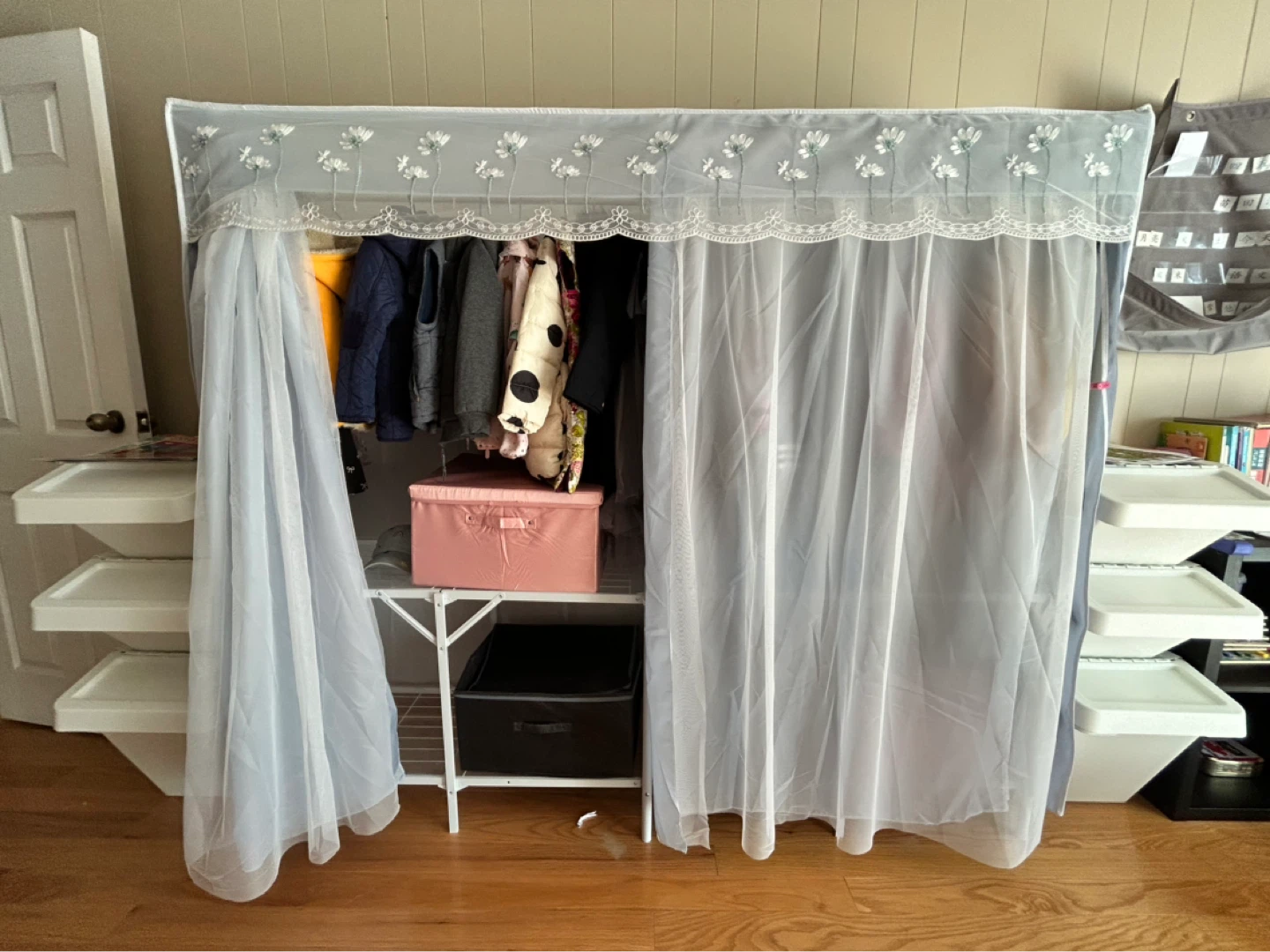 Foldable Steel-Framed Portable Wardrobe - photo 2