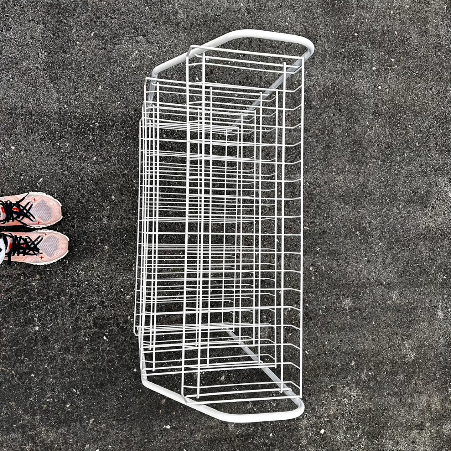 White Wire 4-Tier Shelf Unit - photo 2