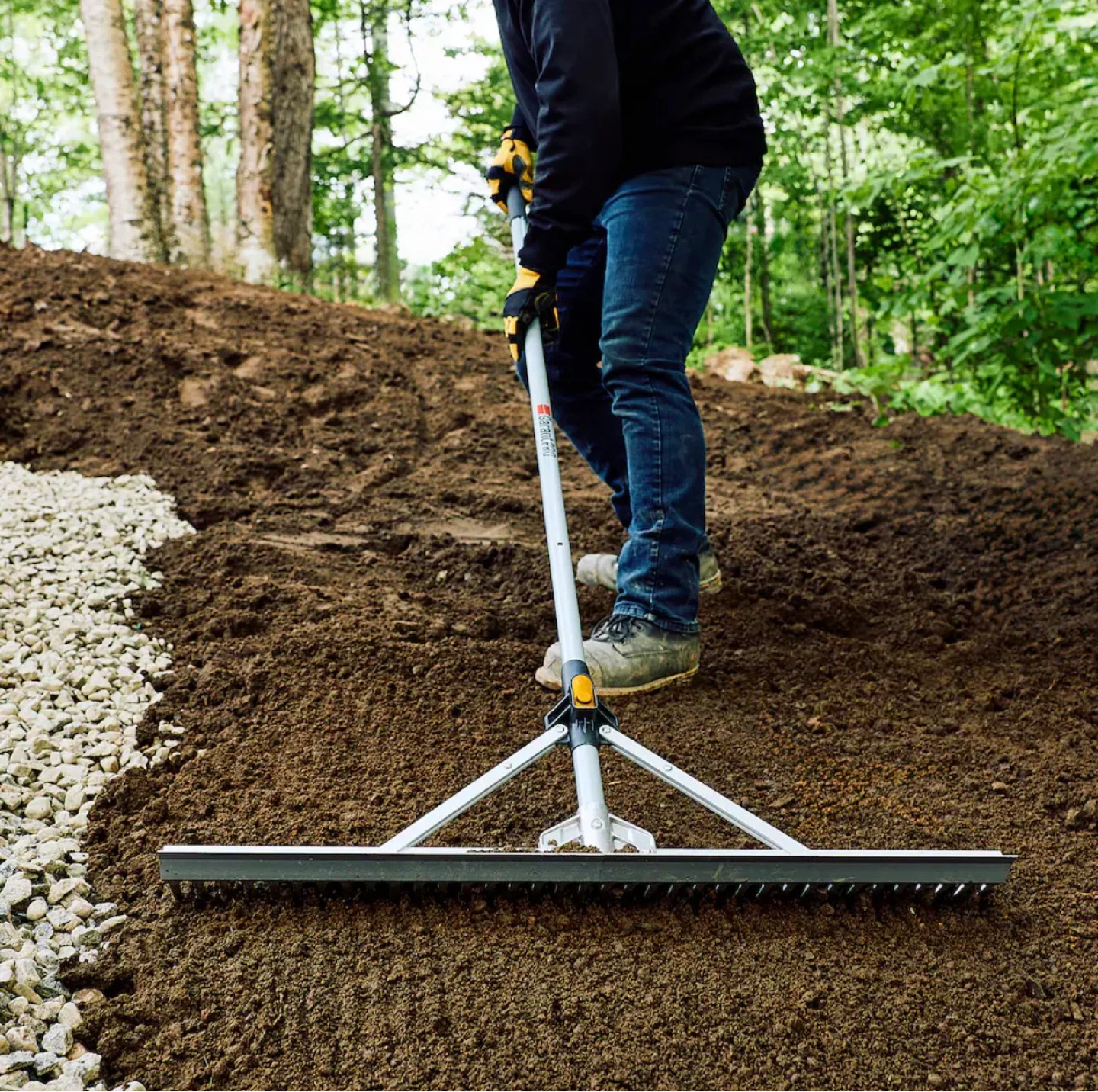 Garant PRO Landscaping rake with foldable head - photo 2
