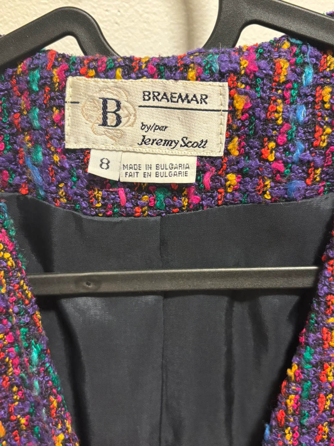 Jeremy Scott Vintage Multicoloured Tweed Blazer - photo 3