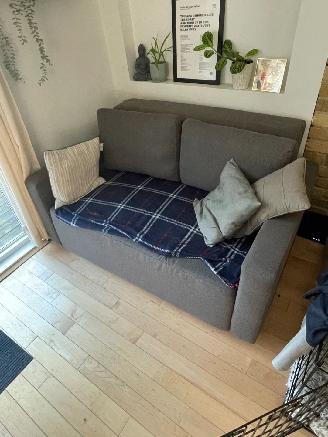 Grey Sofa Bed with Storage