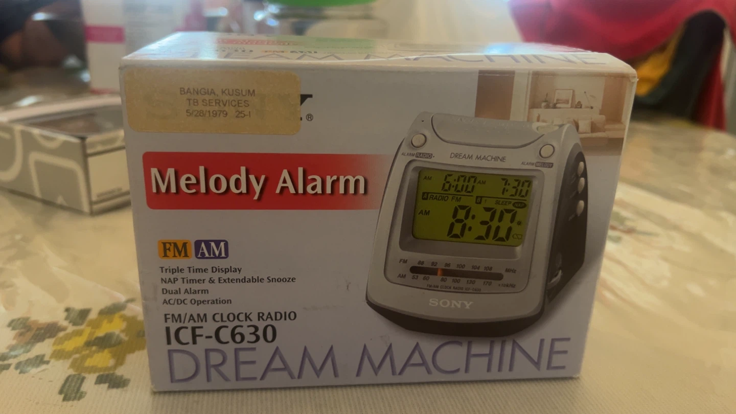 Sony ICF-C630 Melody Alarm FM/AM Clock Radio