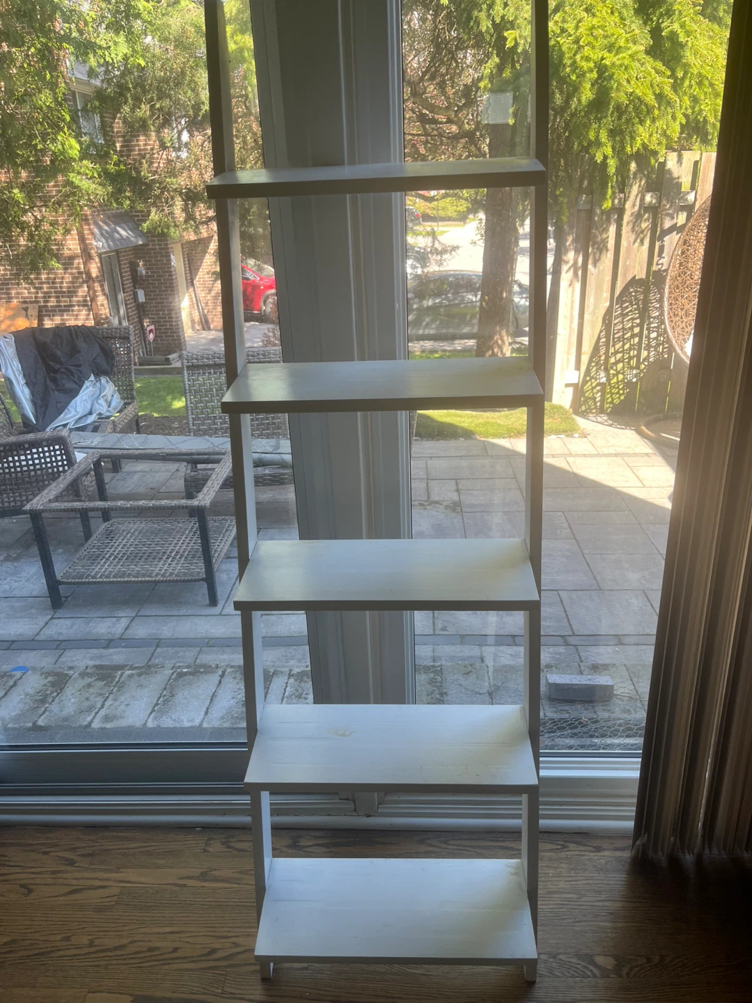 White 5-Tier Ladder Shelf