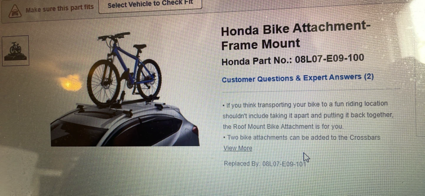 Pair Honda Bike Racks