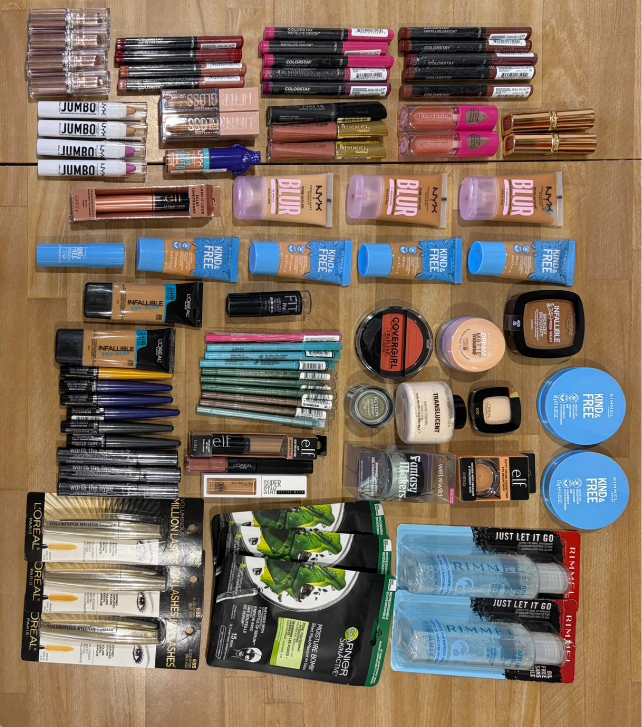 Assorted Makeup Lot - Foundation, Lipsticks, Eye Pencils & More