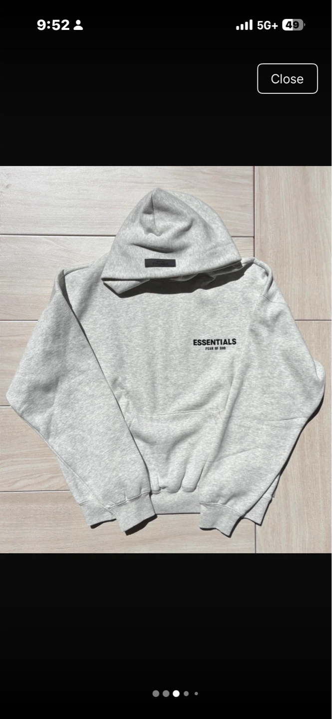Essentials Fear of God Hoodie - Light Grey