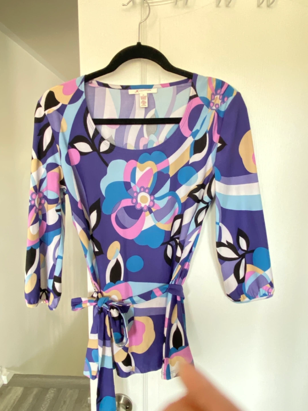 JM Collection Women's 3/4 Sleeve  Floral Print - Size M