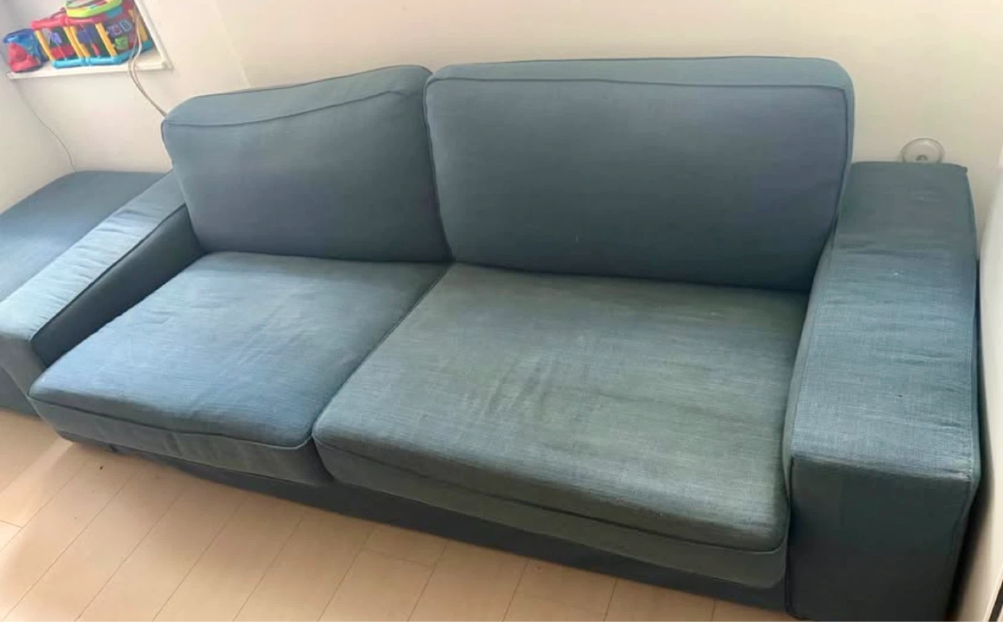 Blue 2-Seater Sofa - photo 2