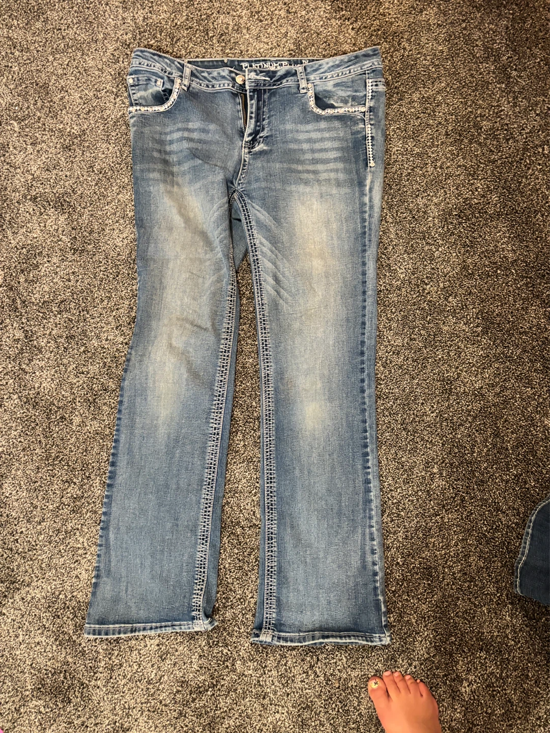 Platinum Plush Women's Jeans Size 11