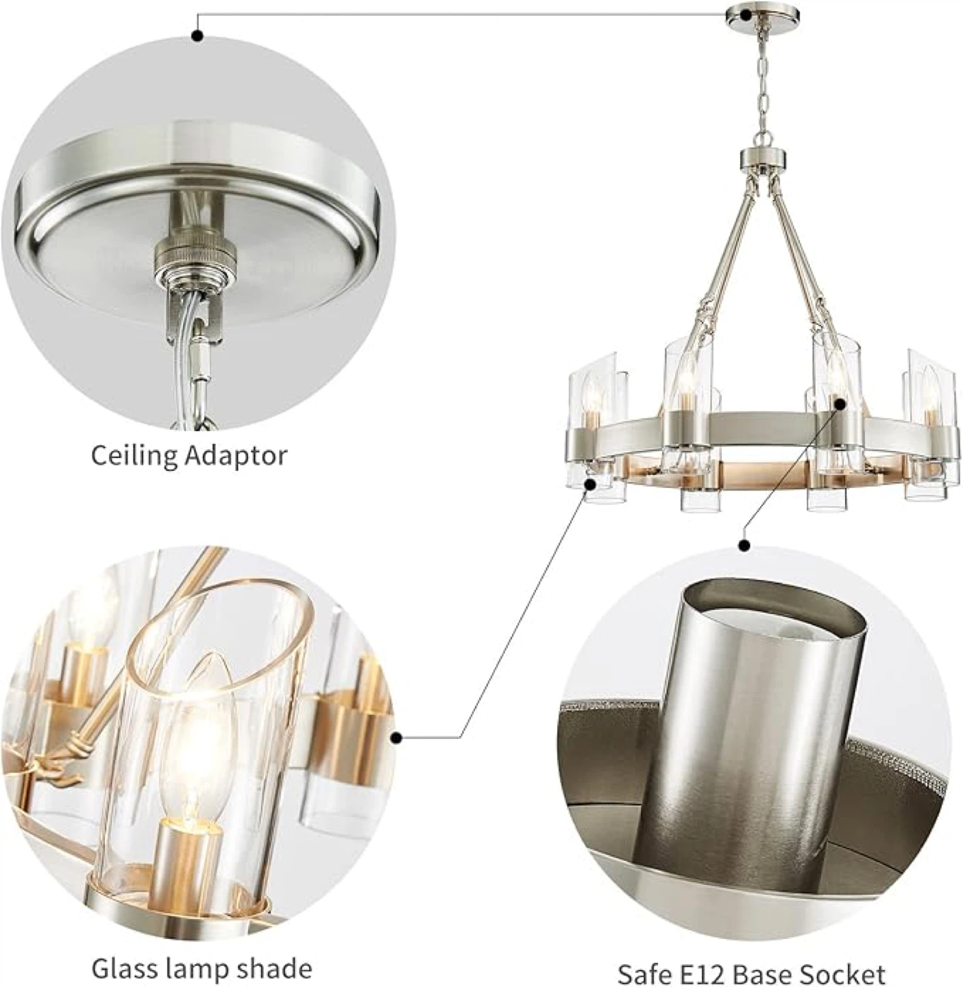 Wuzups Wagon Wheel Chandelier - photo 3