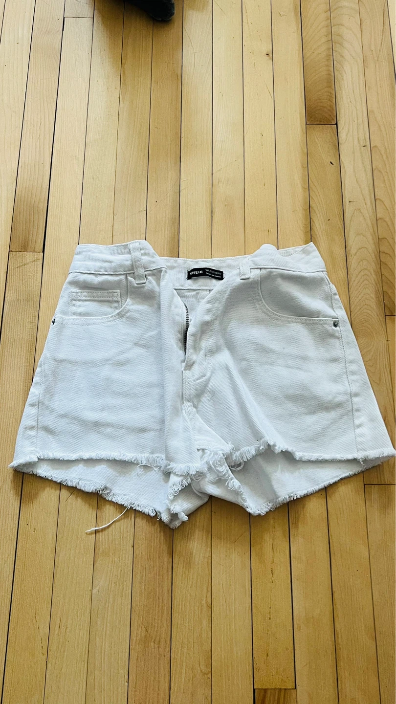Short en jean blanc SHEIN - photo 3