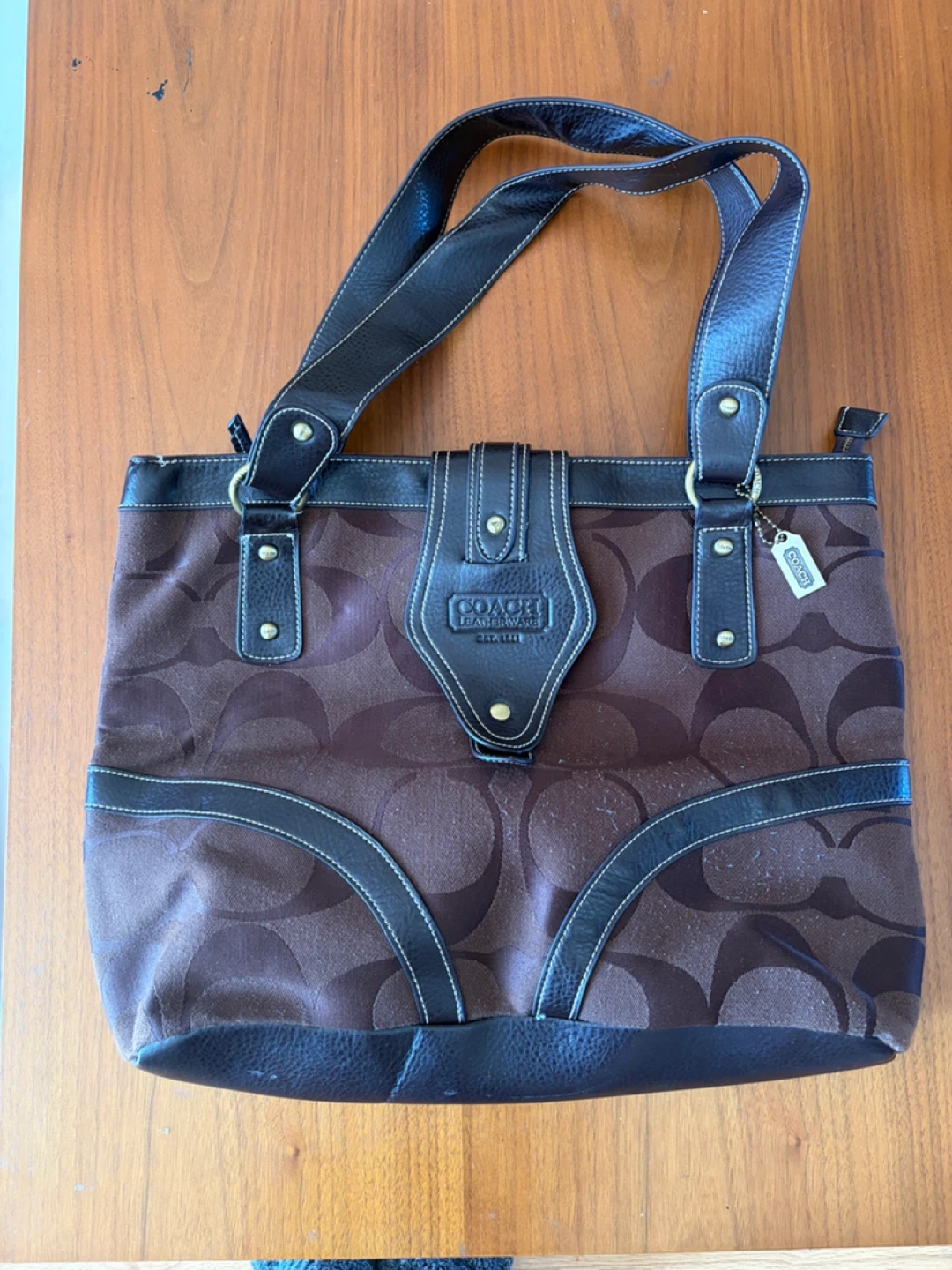 Coach Tote bag mix of Canvas and Leatherware