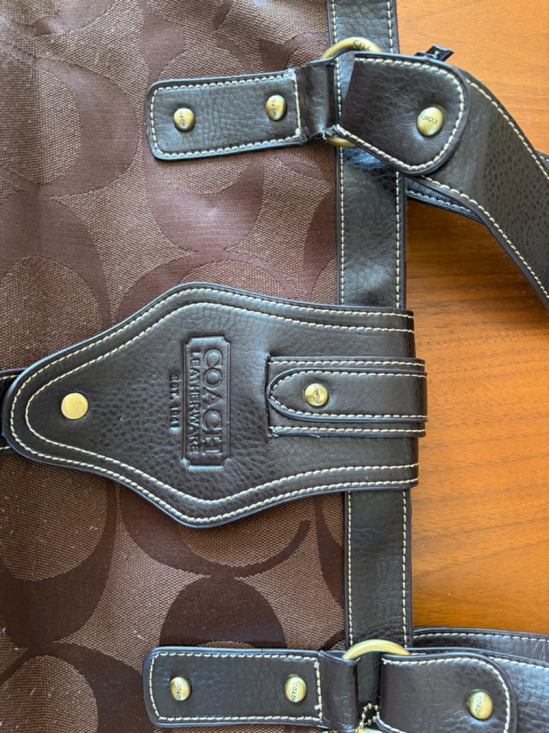 Coach Tote bag mix of Canvas and Leatherware - photo 3