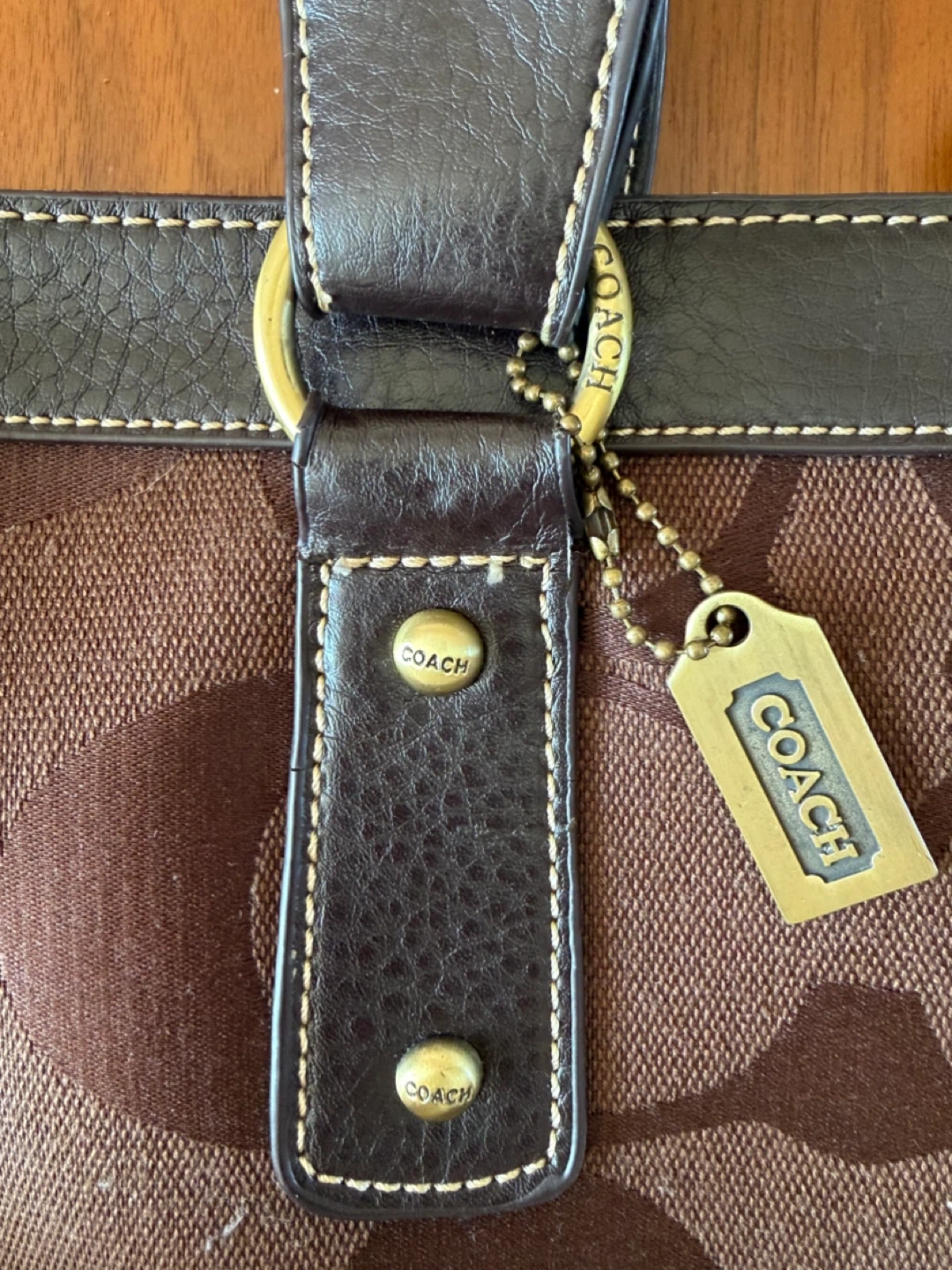 Coach Tote bag mix of Canvas and Leatherware - photo 2