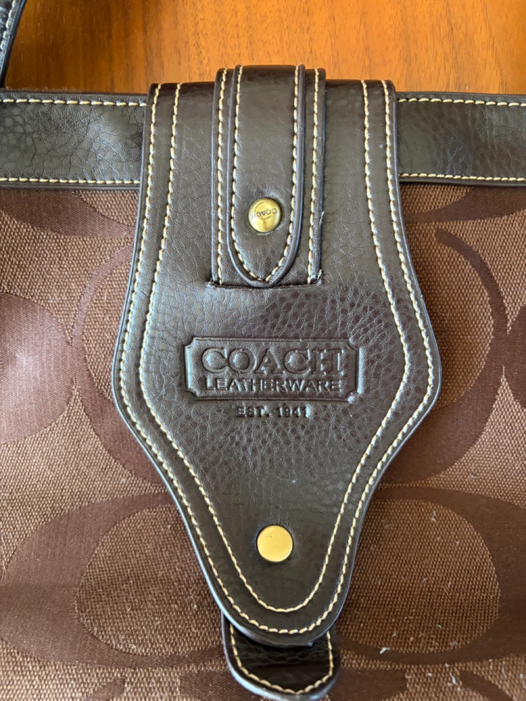 Coach Tote bag mix of Canvas and Leatherware - photo 4