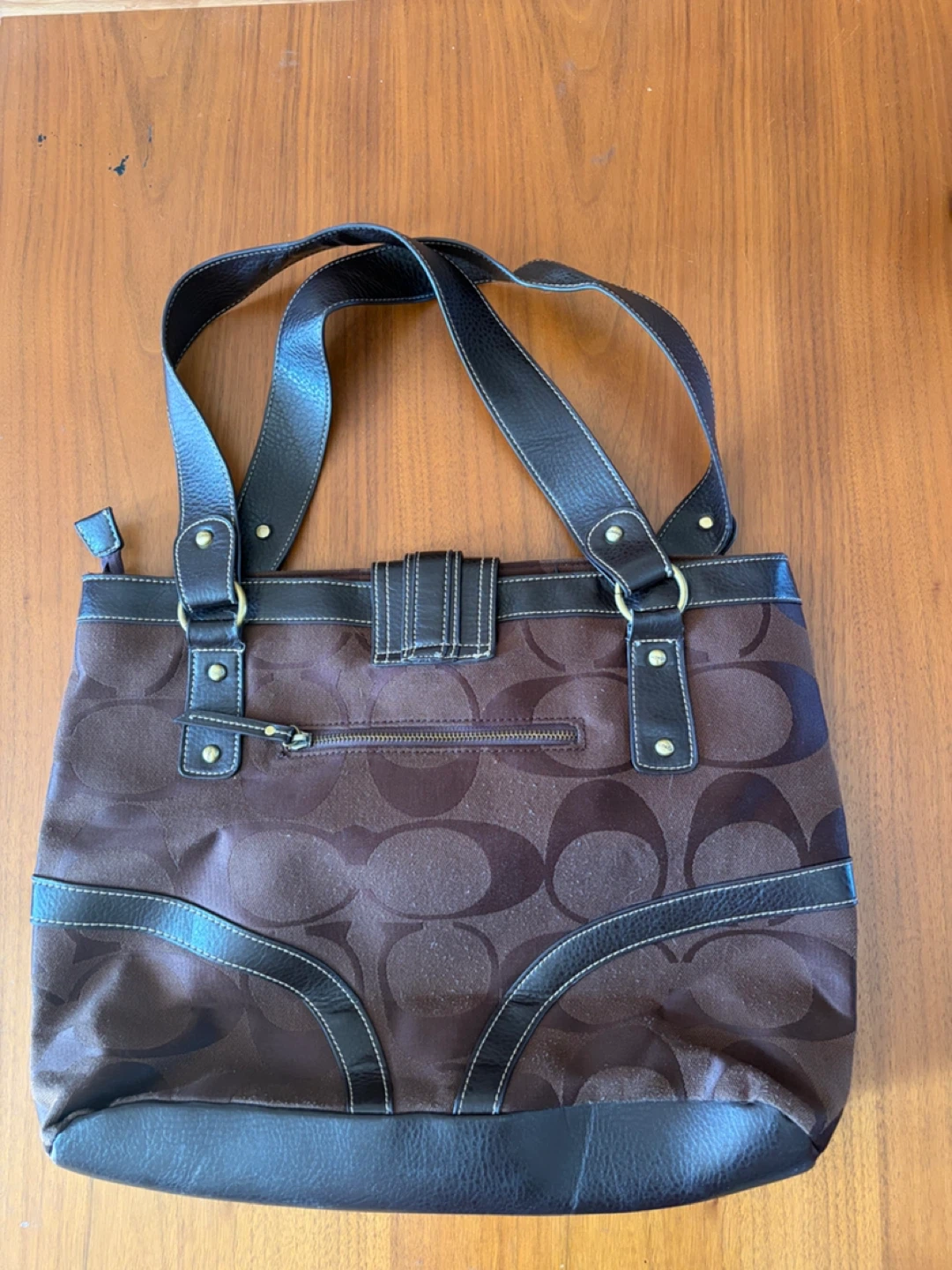 Coach Tote bag mix of Canvas and Leatherware - photo 5