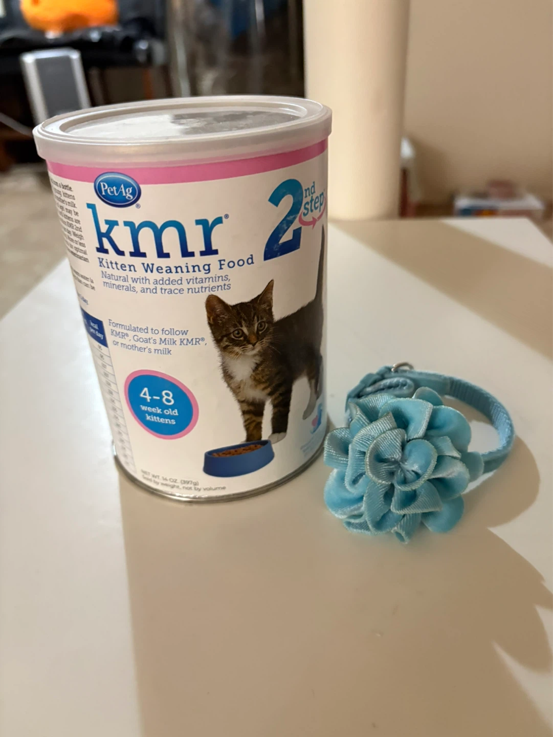 PetAg KMR 2nd Step Kitten Weaning Food Powder with Collar