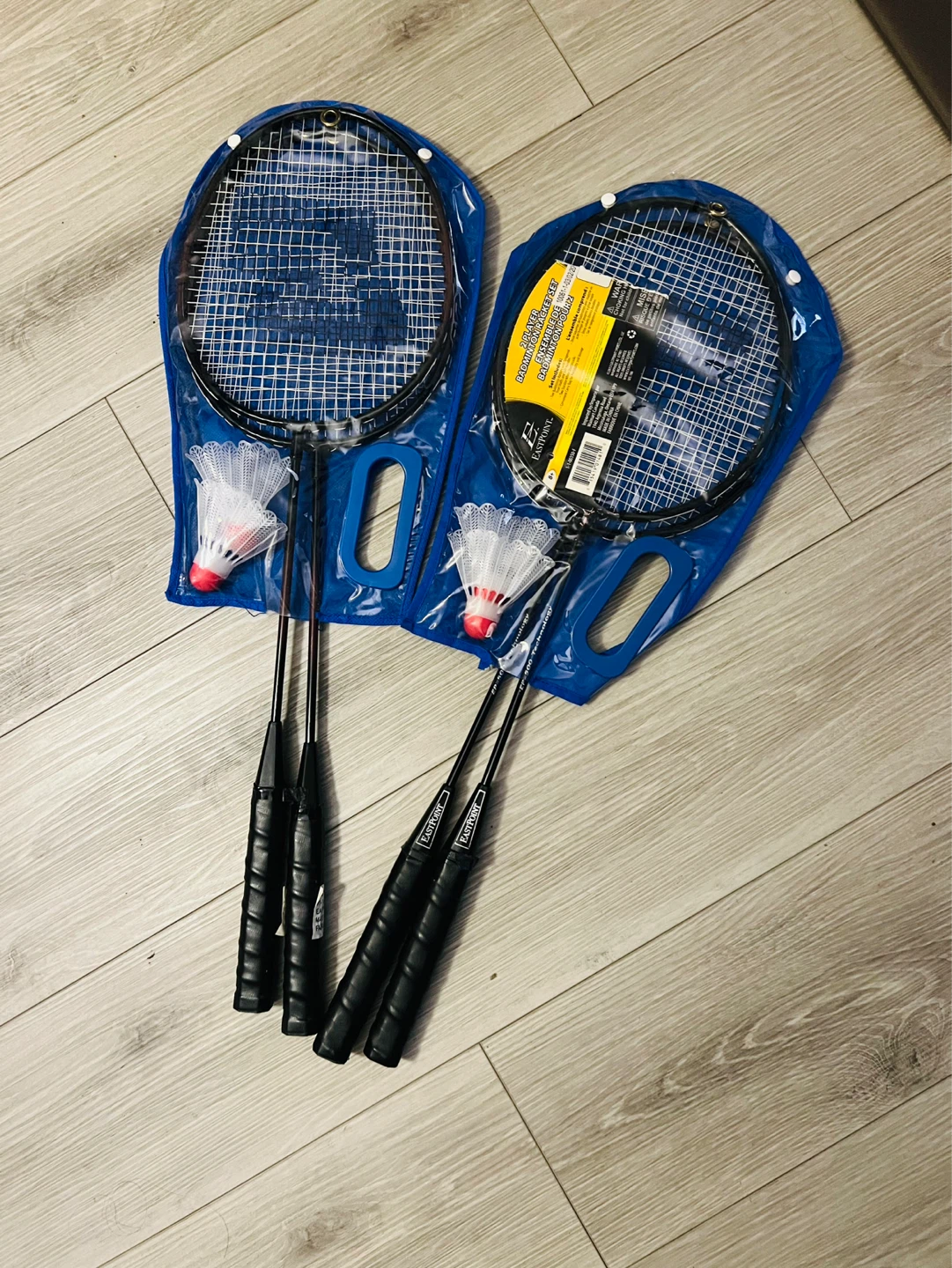Badminton Rackets with Shuttlecocks