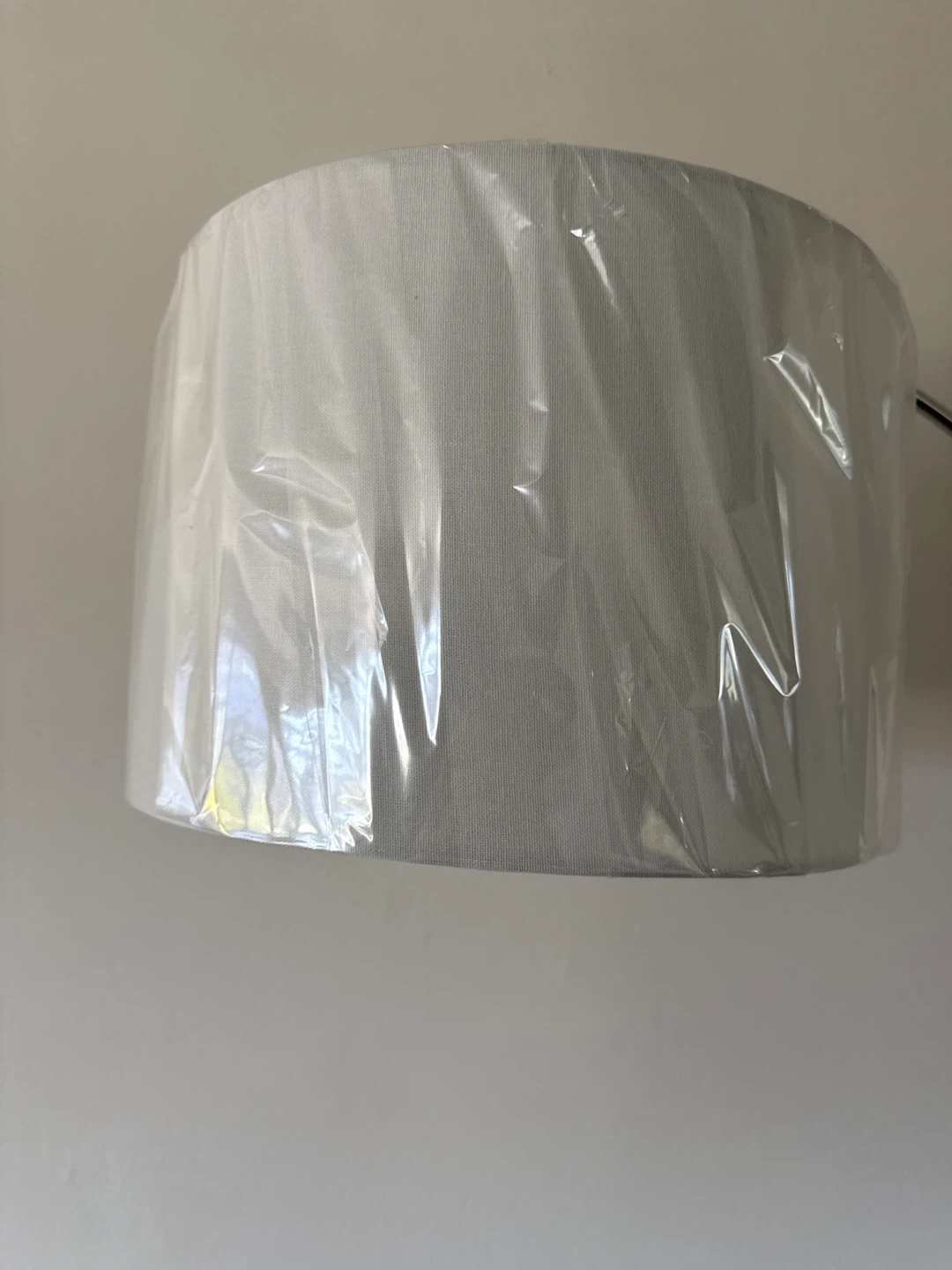Arc Floor Lamp with White Drum Shade - photo 2