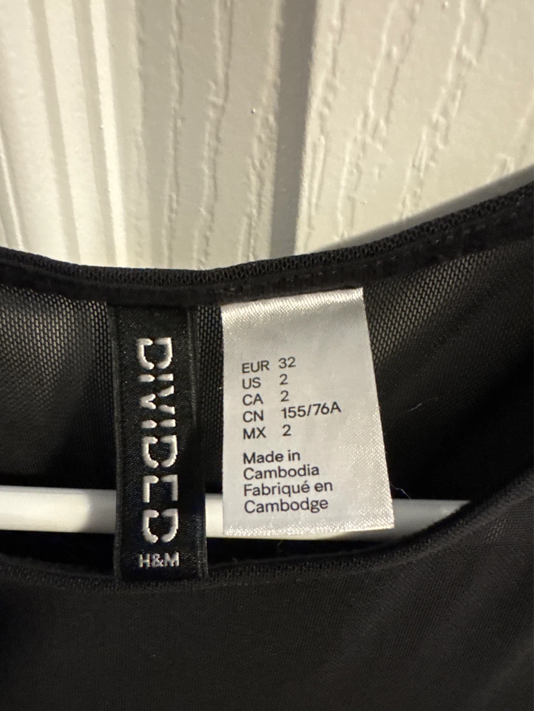 Divided H&M Black Mesh Dress Size 2 - photo 3