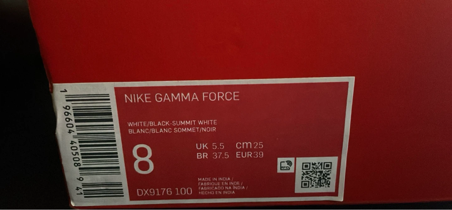 (BRAND NEW)Nike Gamma Force White/Black - photo 4