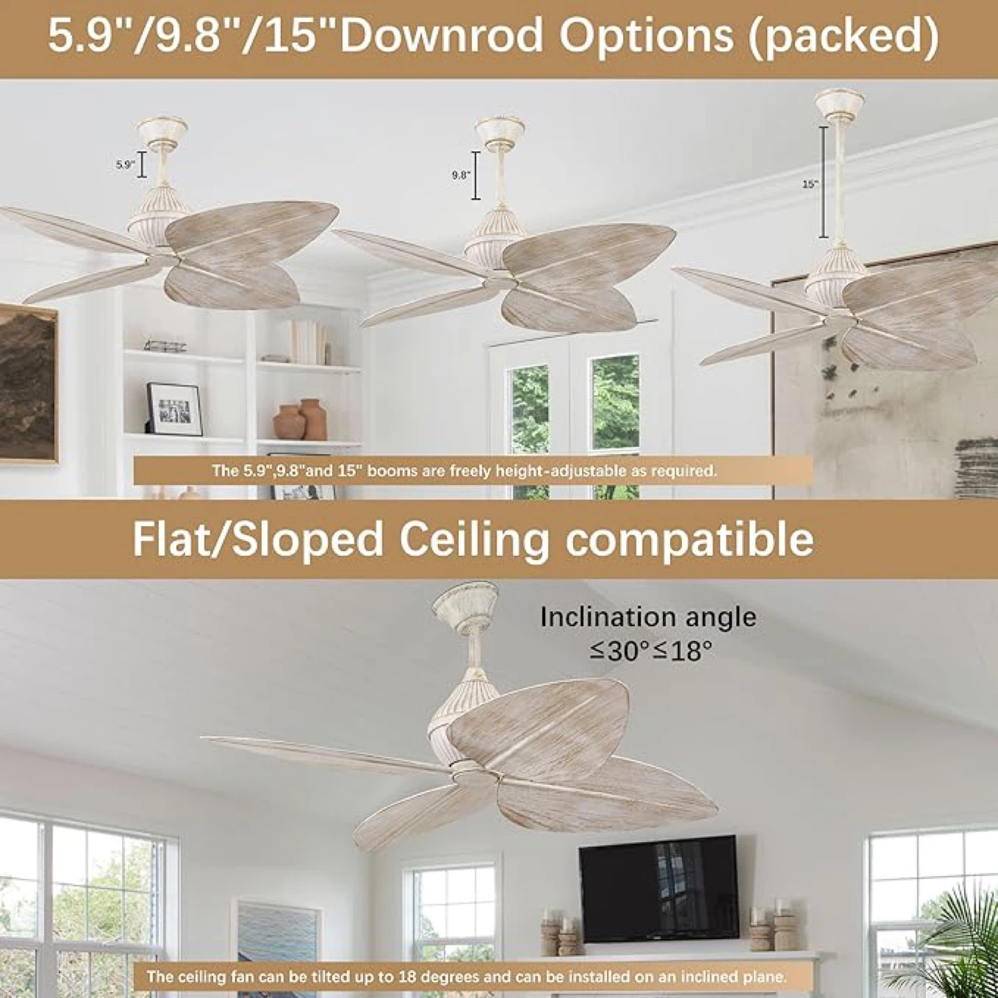 HEMLDAN 52" Ceiling Fan - photo 2