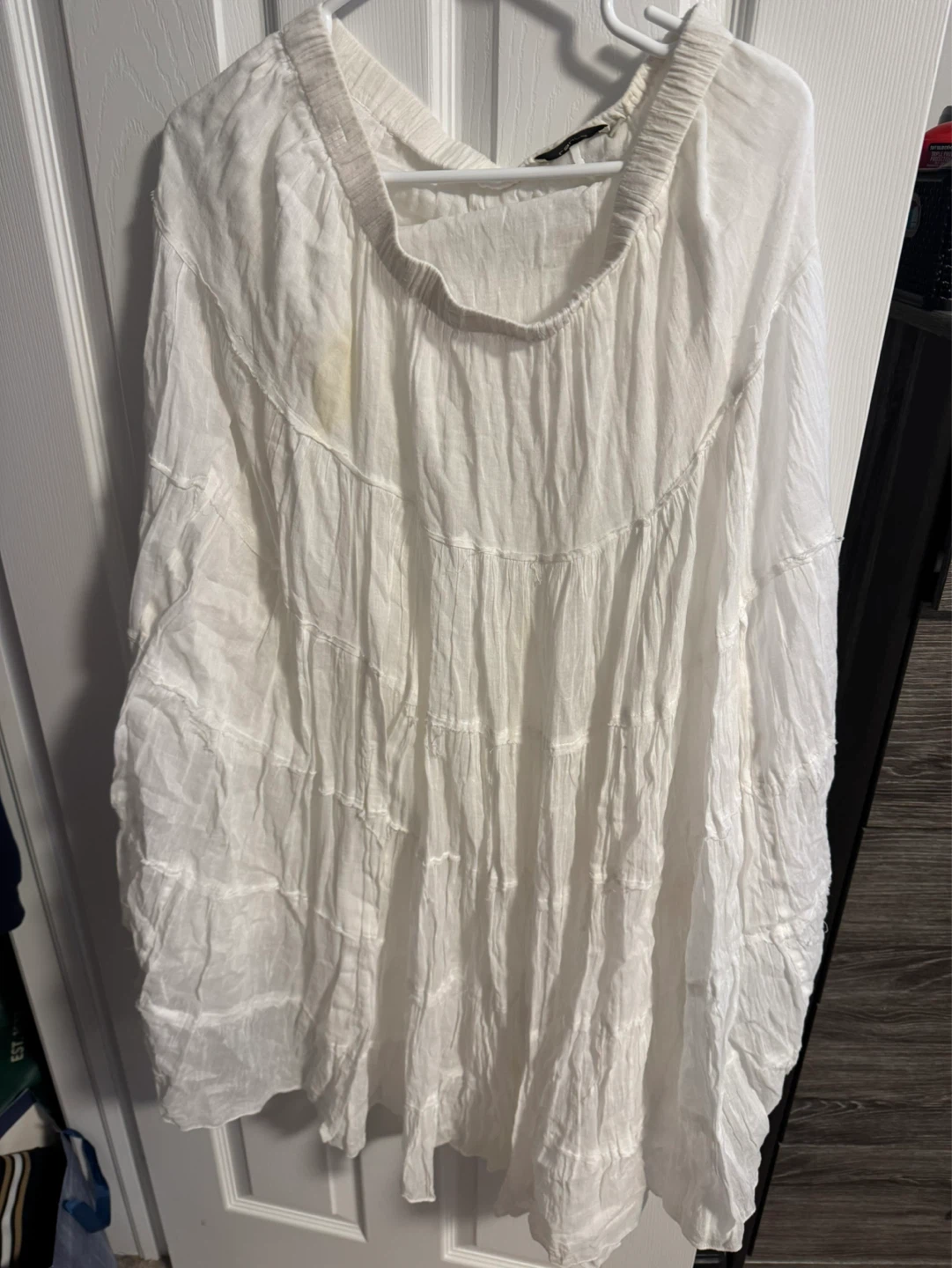 White Tiered Maxi Skirt