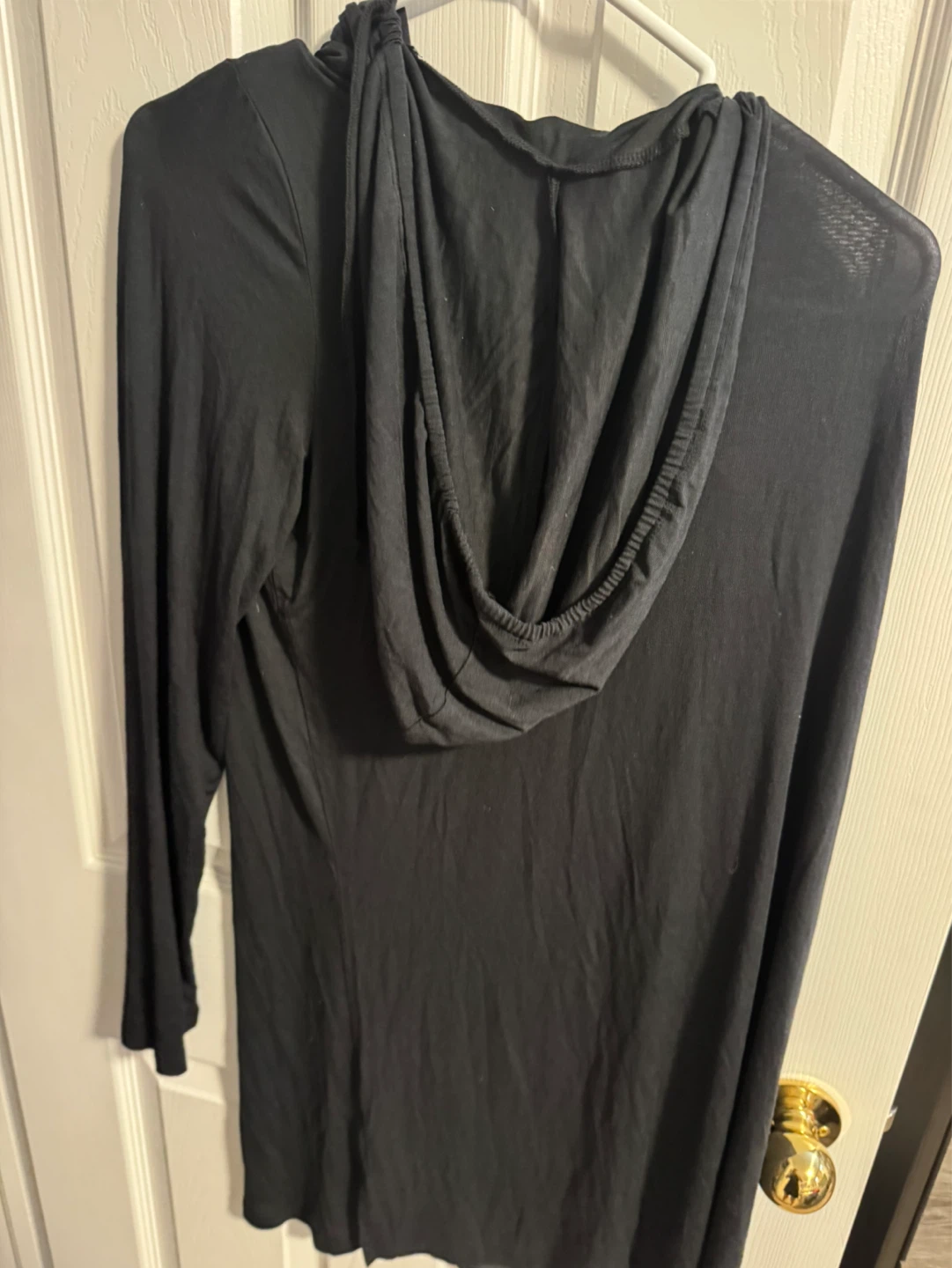 Jessica Black Long Sleeve Hooded Top L (14-16) - photo 2