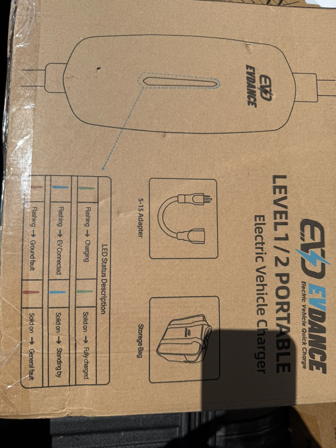 EVDANCE EV Charger Level 1 Charger with 25FT Charging Cable, - photo 3