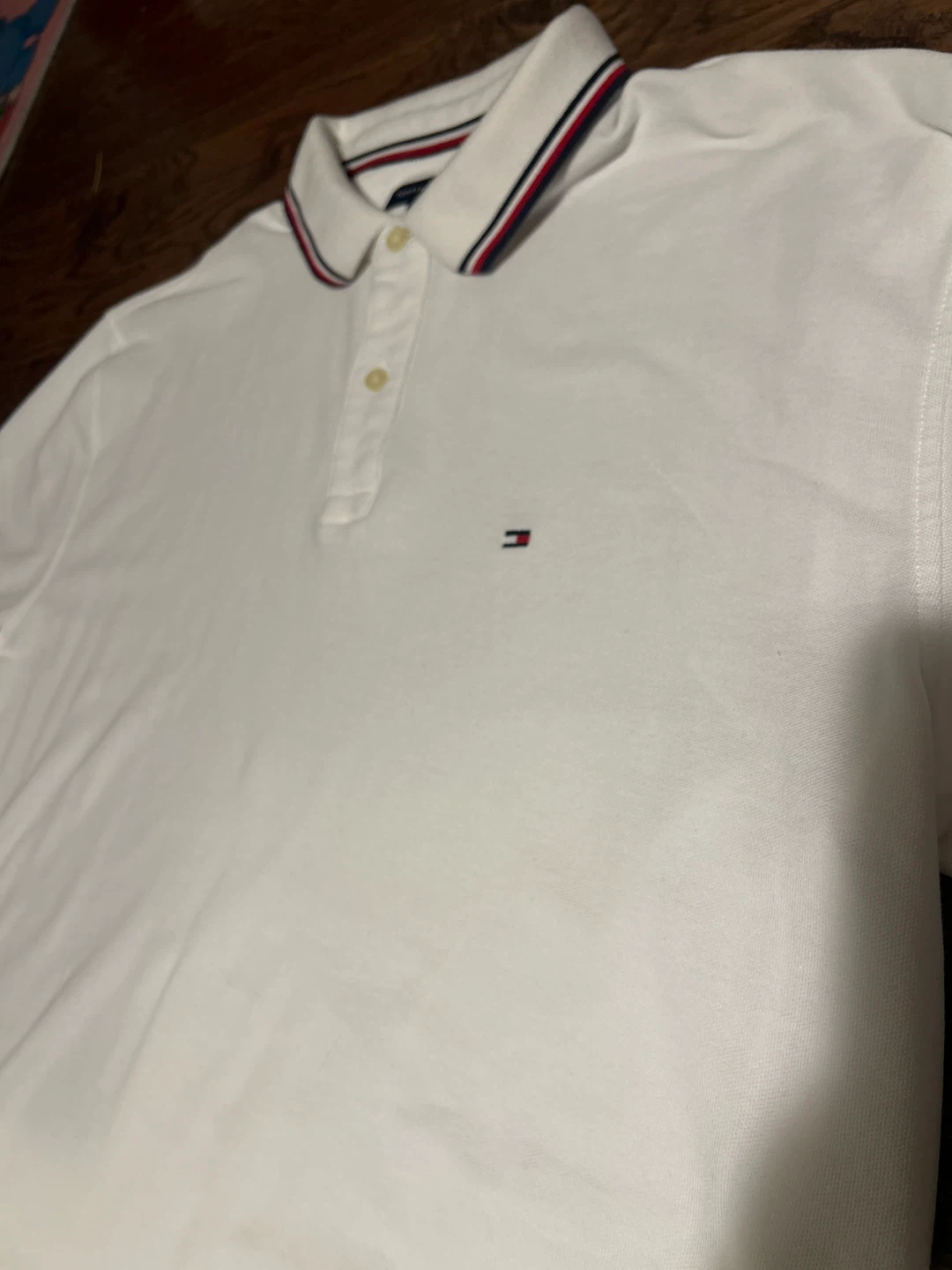 Tommy Hilfiger Men's White Polo Shirt - XXL