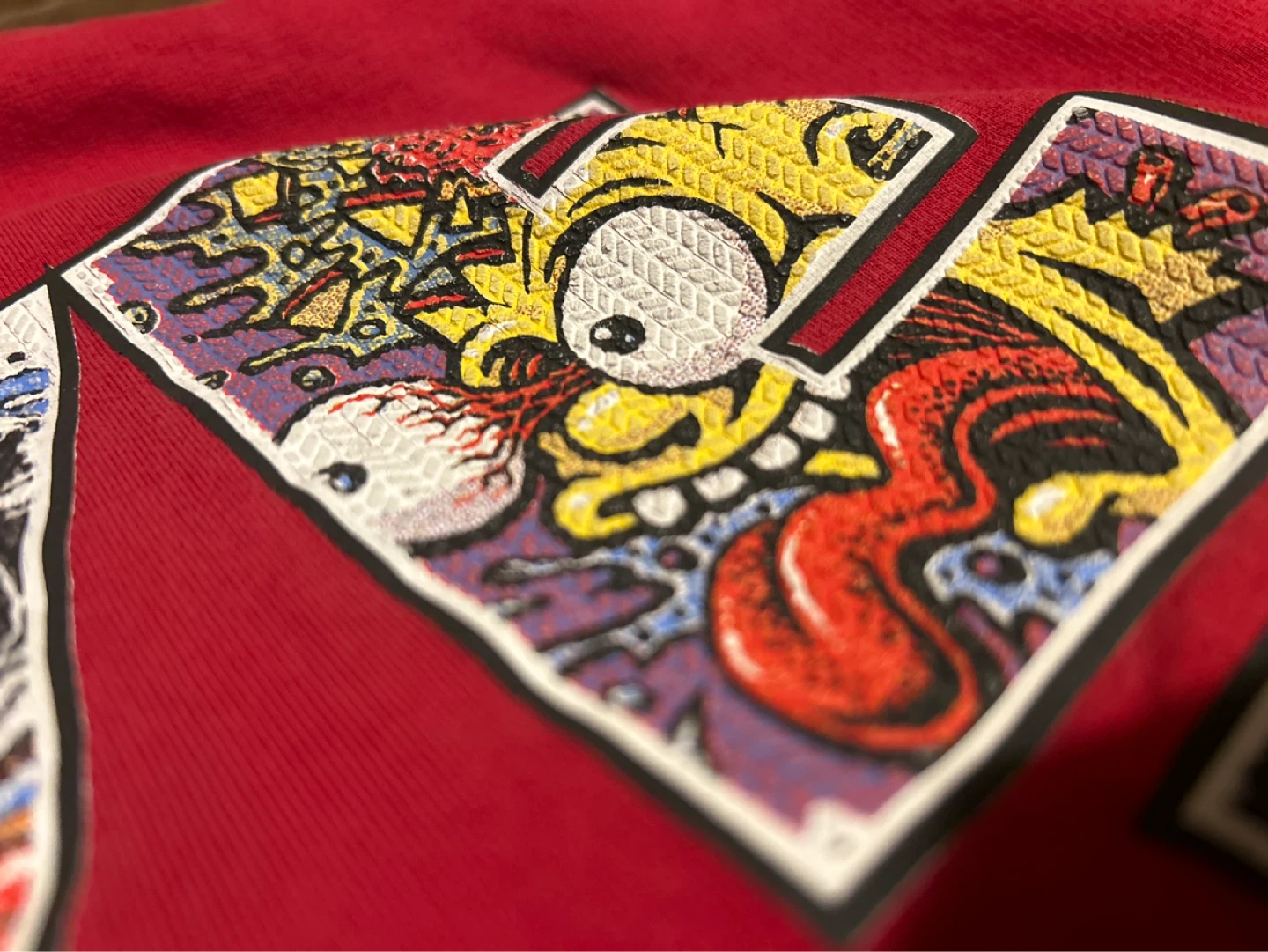 Red Oversize Graphic T-Shirt - photo 2
