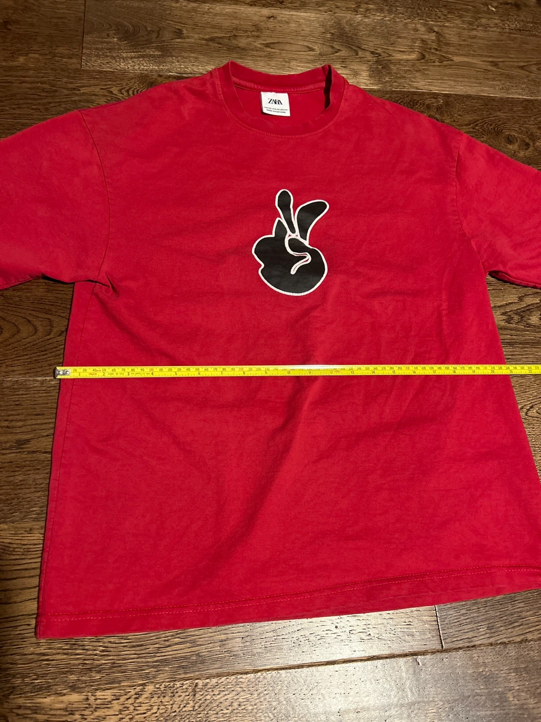 Red Oversize Graphic T-Shirt - photo 3