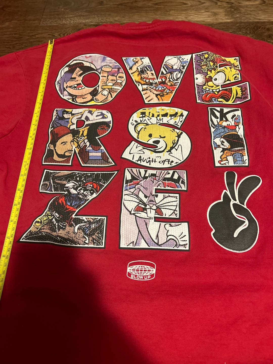 Red Oversize Graphic T-Shirt