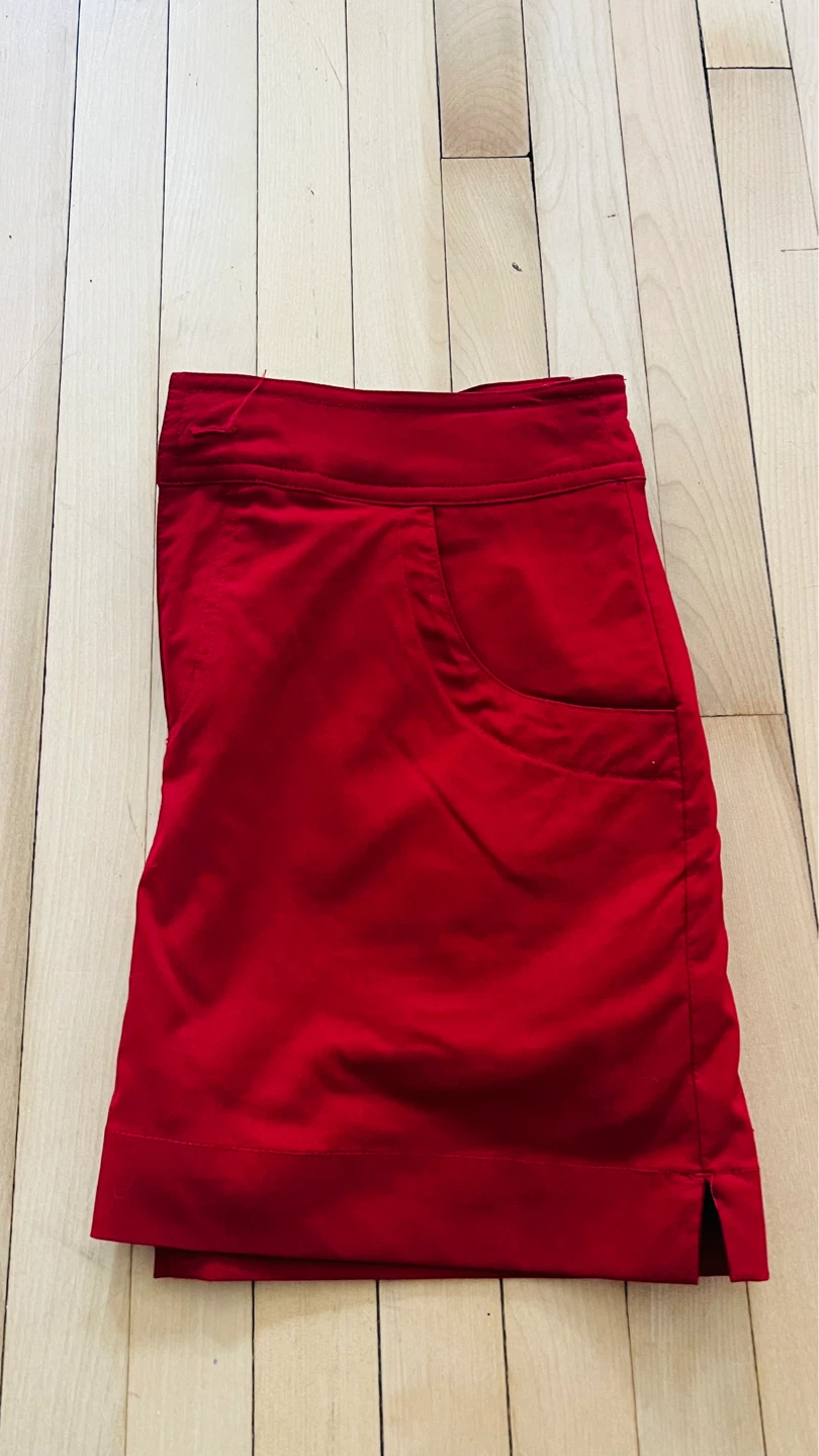 Jupe-culotte rouge