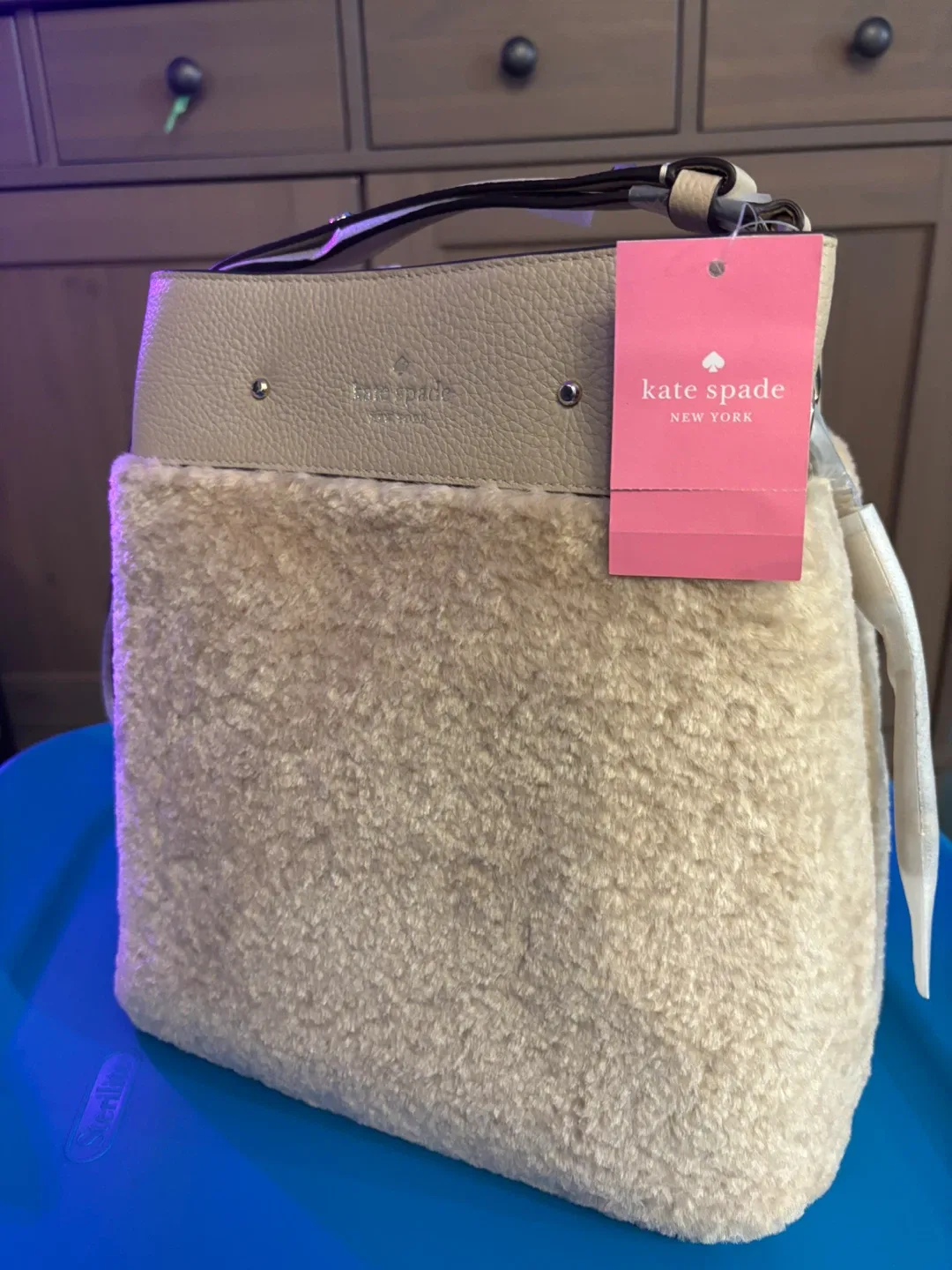 Kate Spade New York Bucket Bag with Shearling Trim - photo 3