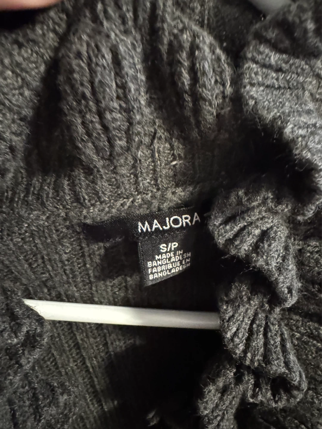 Majora Women's Grey Knit Ruffle Cardigan - Size S/P - photo 2