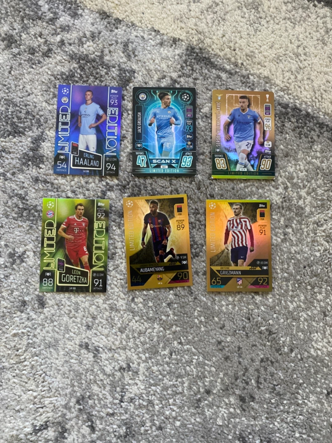 Topps Match Attax Limited Edition Football Cards