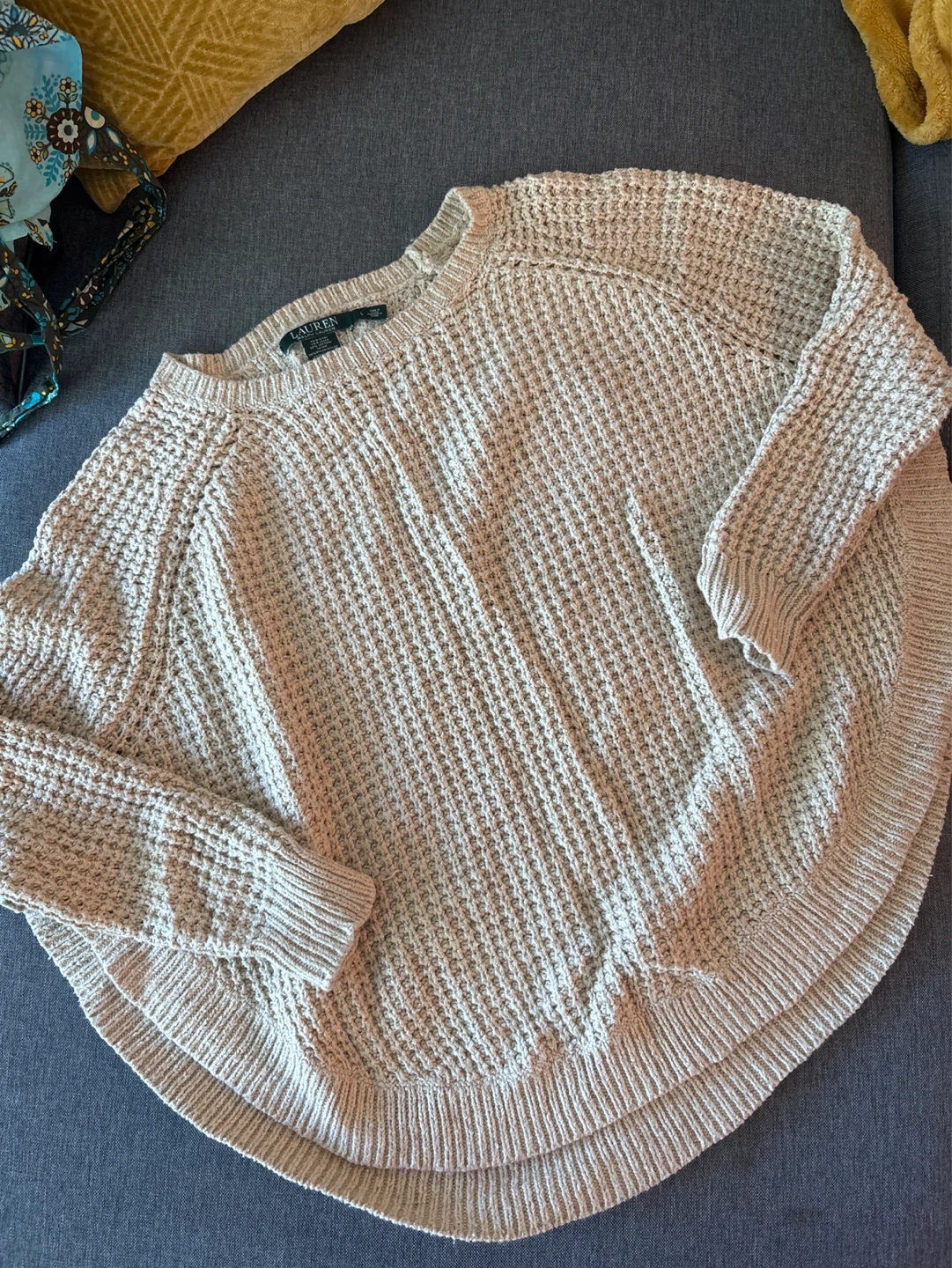 Lauren Ralph Lauren Waffle Knit Sweater