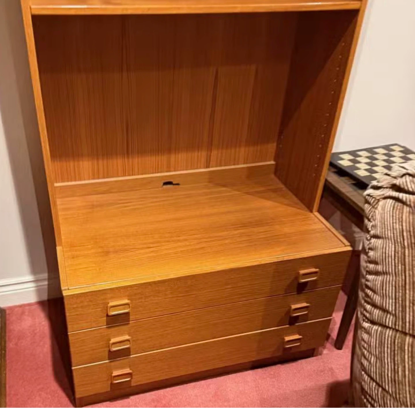 Vintage MCM Teak Wall Unit- book case