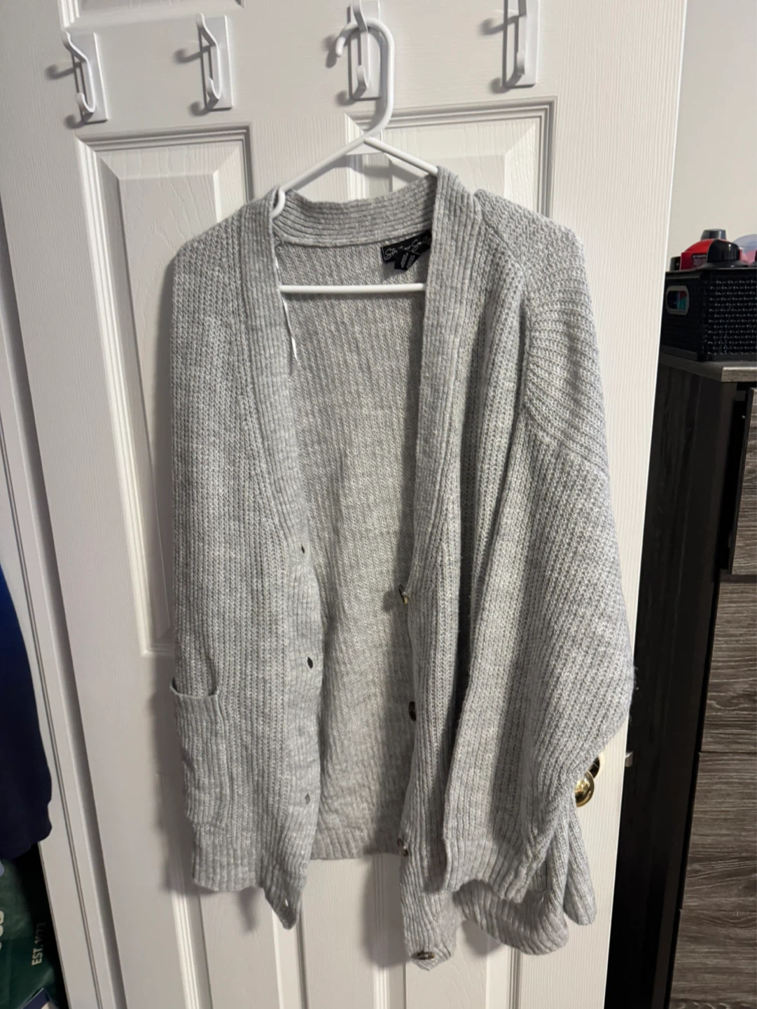 Streetwear Society Grey Cardigan Sweater M/L