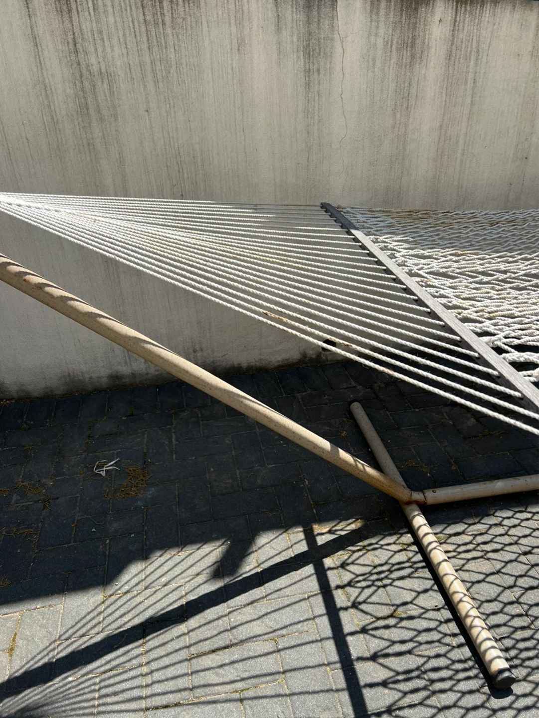 White Rope Hammock with Stand - photo 4