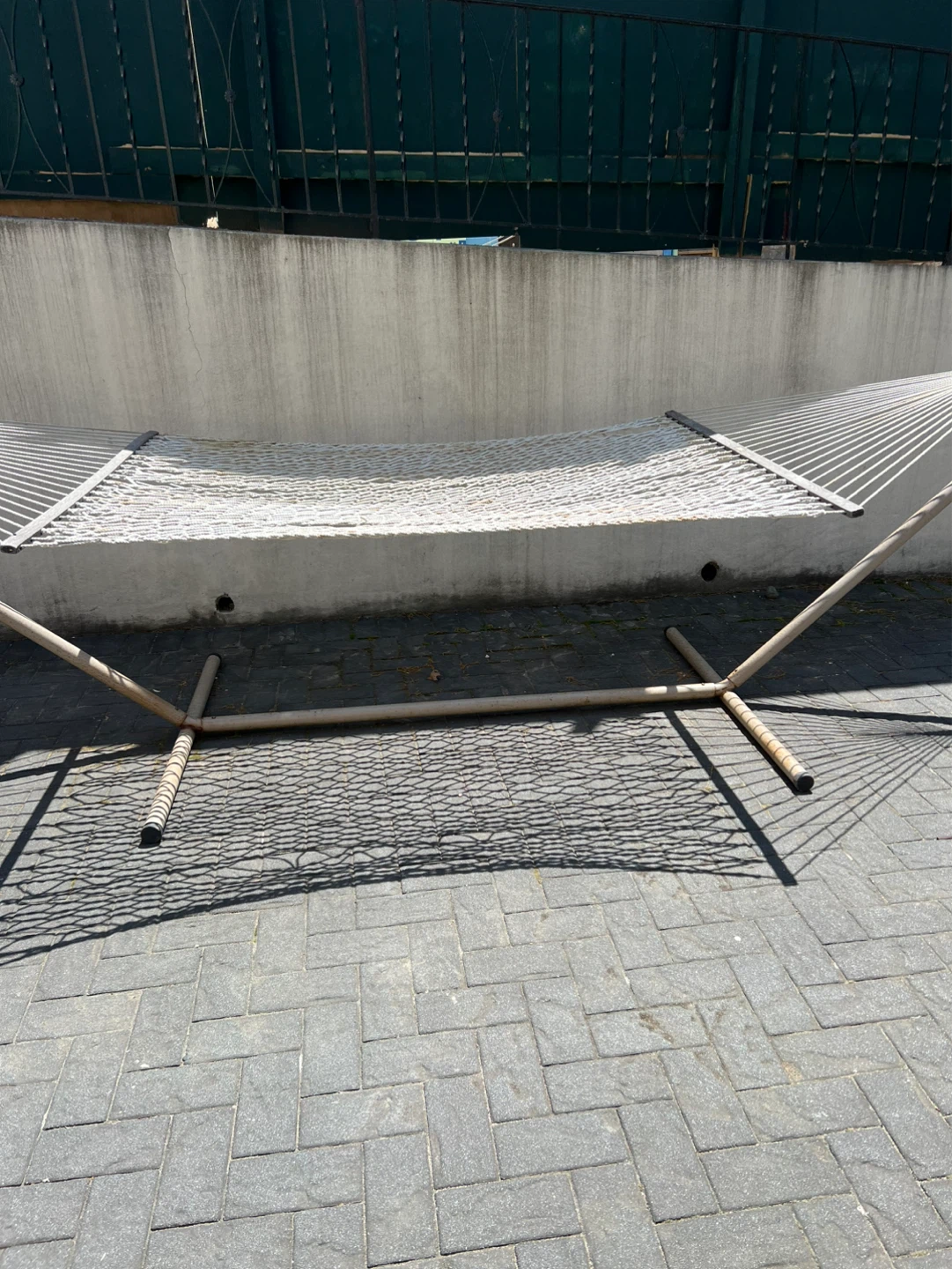 White Rope Hammock with Stand - photo 2