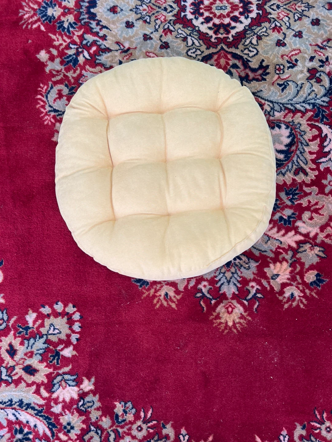 Round Tufted Seat Cushion meditation or pet or sitting cushion - photo 2